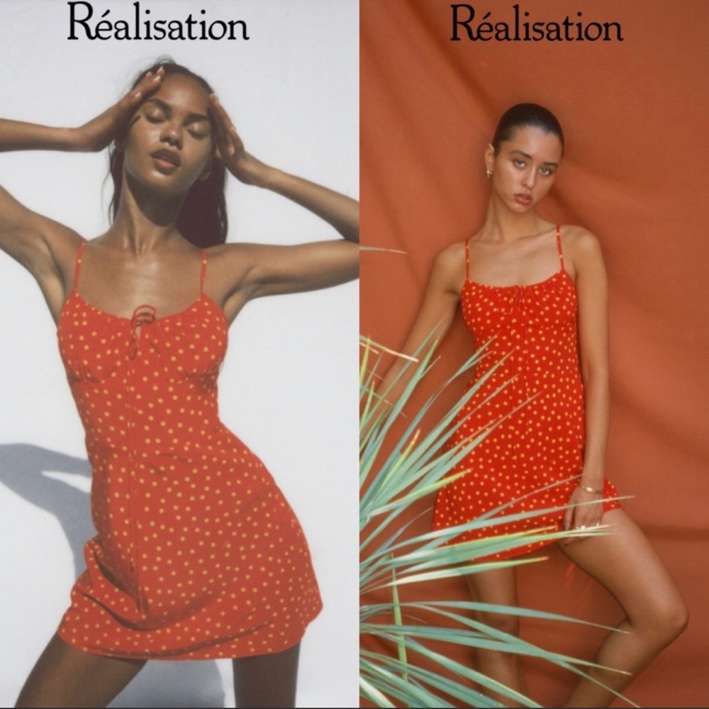 NWT Realisation Par the Inez Mini Dress in Rossa